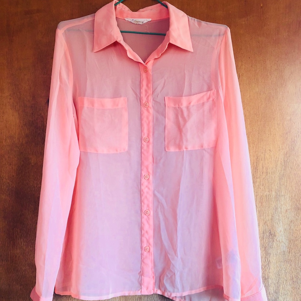 Sheer Button Up
